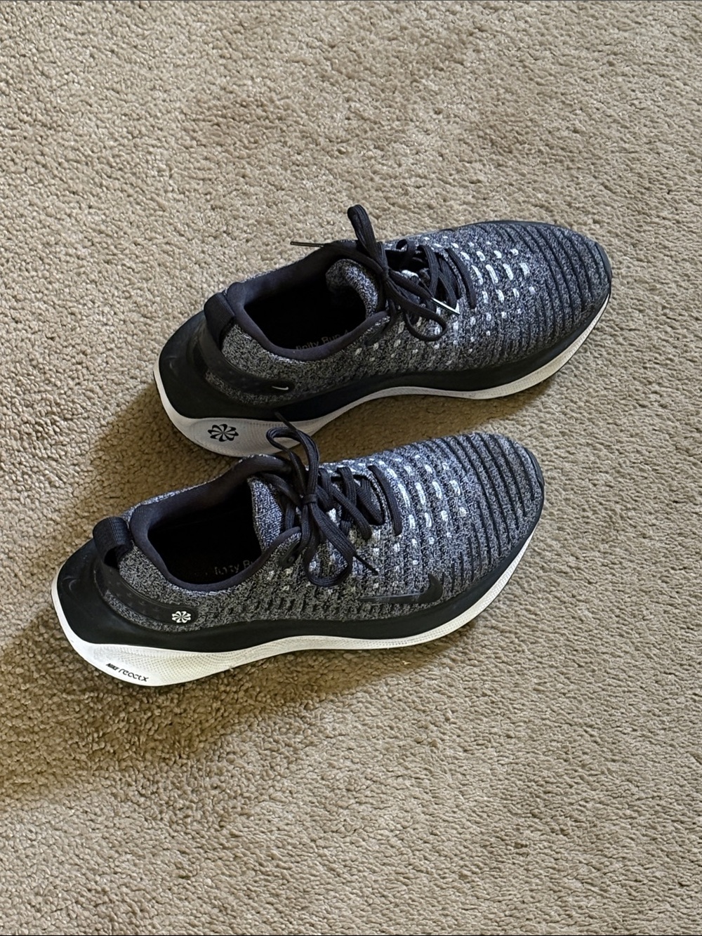 Womens Nike Black & White Flyknit Running Shoes